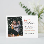 Rostrot | Booten Sie Lebensmittel und schlechte Ta Save The Date (Stehend Vorderseite)