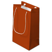 Rostrot Kleine Geschenktüte (Rückseite Schrägansicht)