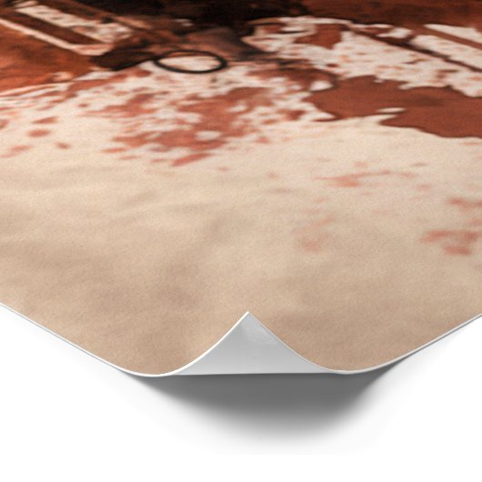 Rostrot Poster (Ecke)