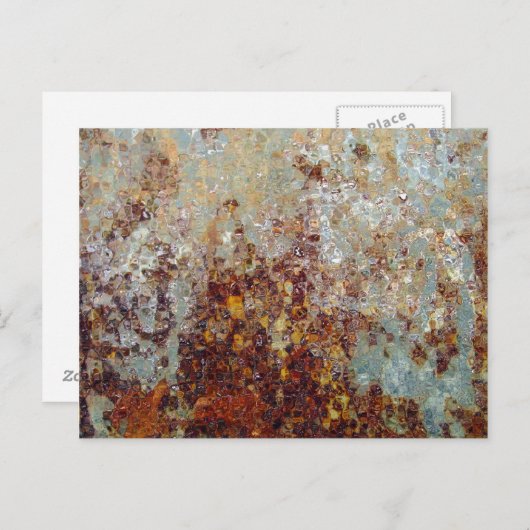 Rostrot Postkarte (Vorne/Hinten)