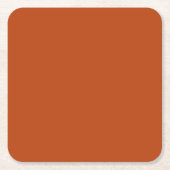 Rostrot Rechteckiger Pappuntersetzer (Vorderseite)