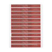 Rostroter Anstrich Happy Holidays Mail (Bogen)