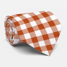 Rostroter Karo-Gingham-Schlips Krawatte