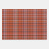 Rostrotes Karo Retro-Farbe Geschenkpapier Set (Vorderseite 2)
