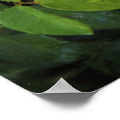 Rostseile am Gelben Rosendruck Poster (Ecke)