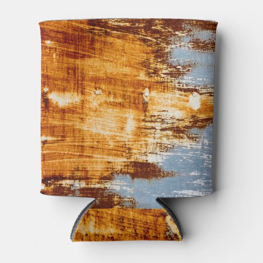 Roststahlblech, texturierter Hintergrund. Dosenkühler (Vorderseite)