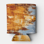 Roststahlblech, texturierter Hintergrund. Dosenkühler (Rückseite)