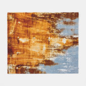 Roststahlblech, texturierter Hintergrund. Fleecedecke (Vorderseite (Horizontal))