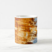 Roststahlblech, texturierter Hintergrund. Kaffeetasse (Mittel)