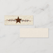 Roststar und Beeren Mini Visitenkarte (Vorne/Hinten)