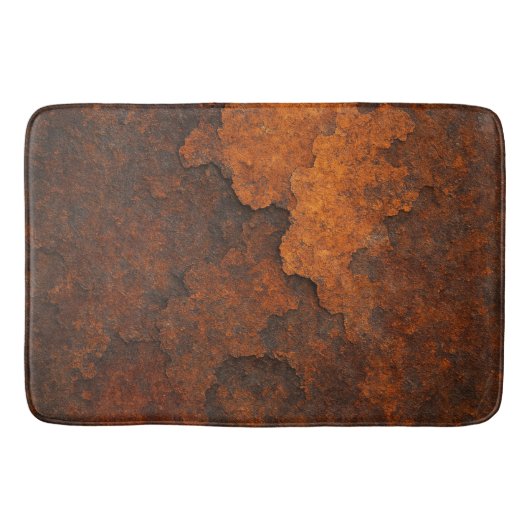 Rosttextur Grunge Hintergrund Metalldesign Badematte (Vorderseite)
