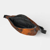 Rosttextur Grunge Hintergrund Metalldesign Bauchtasche (Offen)