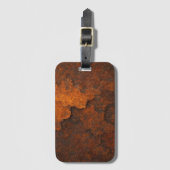 Rosttextur Grunge Hintergrund Metalldesign Gepäckanhänger (Vorderseite Vertikal)