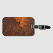 Rosttextur Grunge Hintergrund Metalldesign Gepäckanhänger (Vorderseite (Horizontal))
