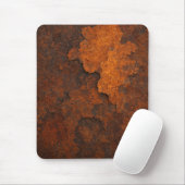Rosttextur Grunge Hintergrund Metalldesign Mousepad (Mit Mouse)
