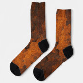 Rosttextur Grunge Hintergrund Metalldesign Socken (Linkes Detail)