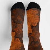 Rosttextur Grunge Hintergrund Metalldesign Socken (Oben)