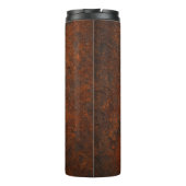 Rosttextur Grunge Hintergrund Metalldesign Thermosbecher (Rückseite)
