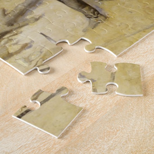 Röstung des Weihnachtsrindfleisches in einem Puzzle (Seite)