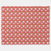 ROSW OF WHITE WINTER SNOWMEN FLEECEDECKE (Vorderseite (Horizontal))