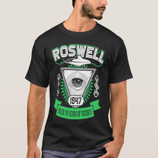 Roswell 1947 Alien Area 51 Conspiracy Theory T-Shirt (Vorderseite)