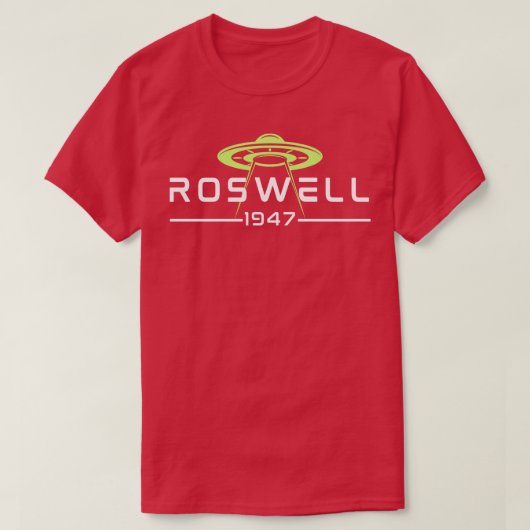 Roswell 1947 Flying Saucer Crash T-Shirt (Design vorne)