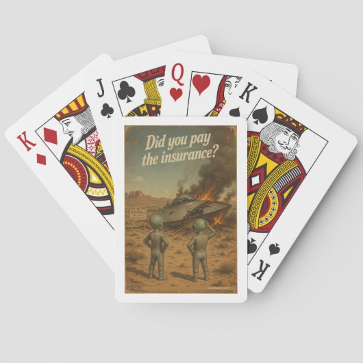 Roswell 40-50s spielkarten (Rückseite)