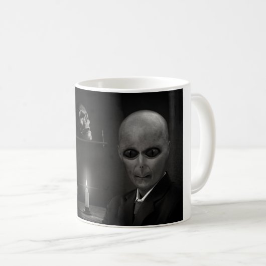 Roswell Alien Kaffeetasse (VorderseiteRechts)