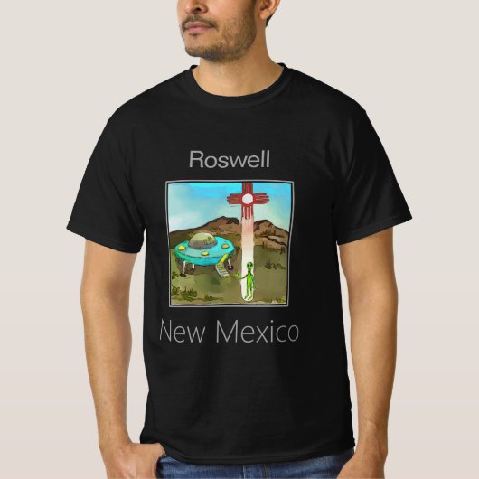 Roswell Alien Landing, New Mexico T-Shirt (Vorderseite)