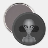 Roswell Alien (Magnet) Magnet (Vorderseite/Rückseite)