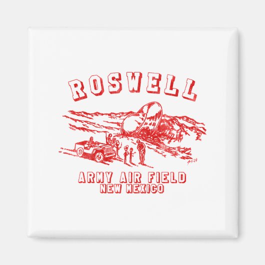 Roswell Army Air Field New Mexico _1 Magnet (Vorne)