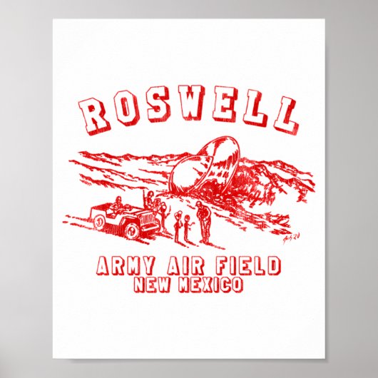 Roswell Army Air Field New Mexico _1 Poster (Vorne)