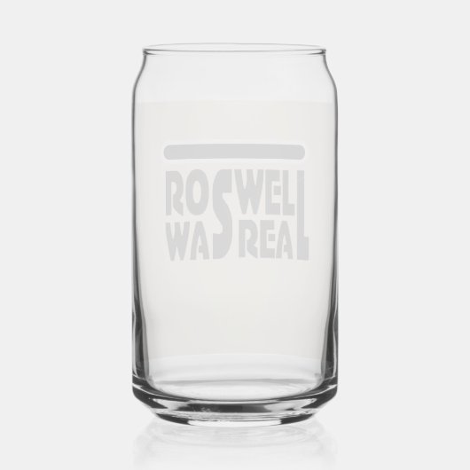 Roswell Crash des Raumschiffs Alien war echt Dosenglas (Vorderseite)