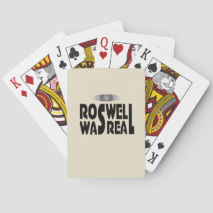 Roswell Crash des Raumschiffs Alien war echt Spielkarten