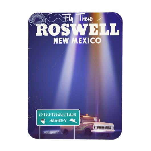 Roswell Extraterrestriale Highway-Poster Magnet (Vertikal)
