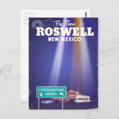 Roswell Extraterrestriale Highway-Poster Postkarte (Vorne/Hinten)