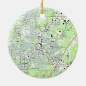 Roswell Georgia Map (1992) Keramik Ornament (Hinten)