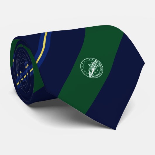 Roswell (Georgia) Stadt Neck Tie Krawatte (Gerollt)