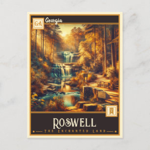 Roswell, Georgia Vintage Postkarte