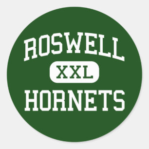 Roswell - Hornets - High School - Roswell Georgia Runder Aufkleber