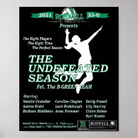Roswell Jr. Hornets Unbesiegtes Saisonposter