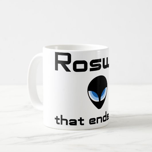 Roswell Kaffeetasse (Vorderseite Links)