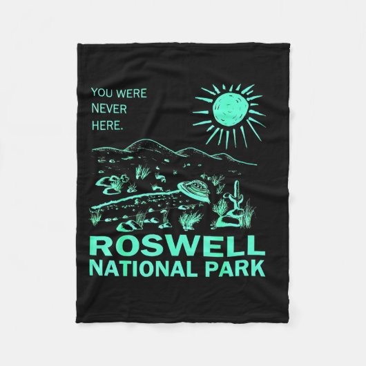 Roswell National Park New Mexico Fleecedecke (Vorderseite)
