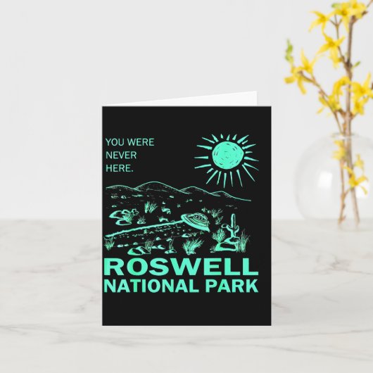 Roswell National Park New Mexico Karte (Gelbe Blume)