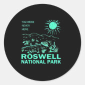 Roswell National Park New Mexico Runder Aufkleber (Vorderseite)