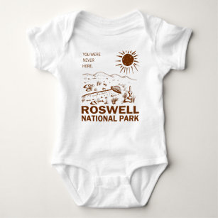 Roswell National Park UFO Flying Saucer Außerirdis Baby Strampler