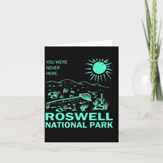 Roswell Nationalpark New Mexico  Karte (Vorderseite)