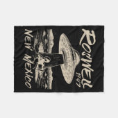 Roswell New Mexico 1947 Alien Abduction Ufo Crash Fleecedecke (Vorderseite (Horizontal))