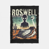 Roswell New Mexico 1947 Alien Abduction Ufo Crash Fleecedecke (Vorderseite)