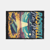 Roswell New Mexico 1947 Alien Abduction Ufo Crash Fleecedecke (Vorderseite (Horizontal))
